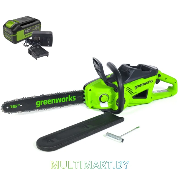 Аккумуляторная пила Greenworks GD40CS20XK4 2008807UB (с 1-им АКБ 4 Ач)
